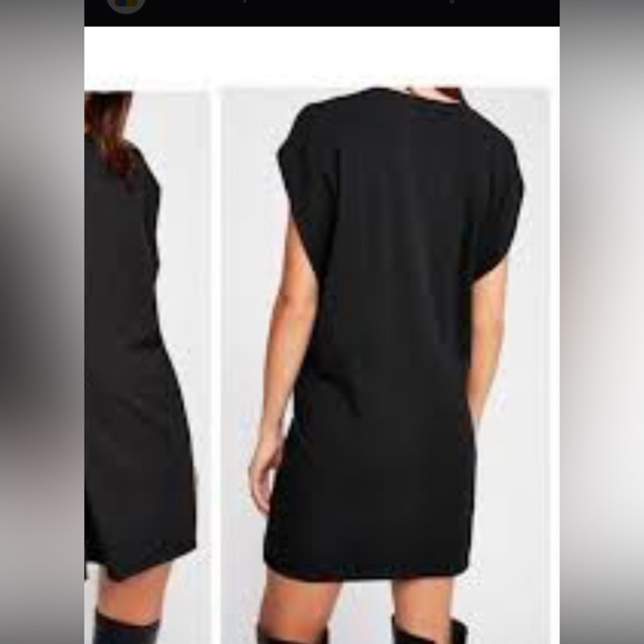 Free people women’s hardware casual black shift dress size L. New with tags - Picture 4 of 9